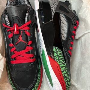 Black and Red Air Jordan Sneakers